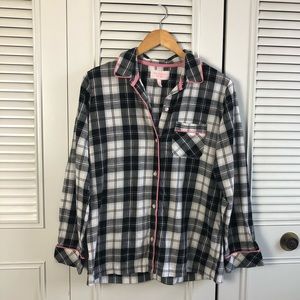 **CLOSING BUY ONE GET ONE**Victoria's Secret Plaid Button Down Sleep Top